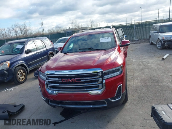 2021 GMC Acadia SLE with VIN 1GKKNRLS9MZ202000, listed as a IAAI auction lot 41855361 with 35,105 mi miles. Bid and sale history available at carsss.com. Image 12.