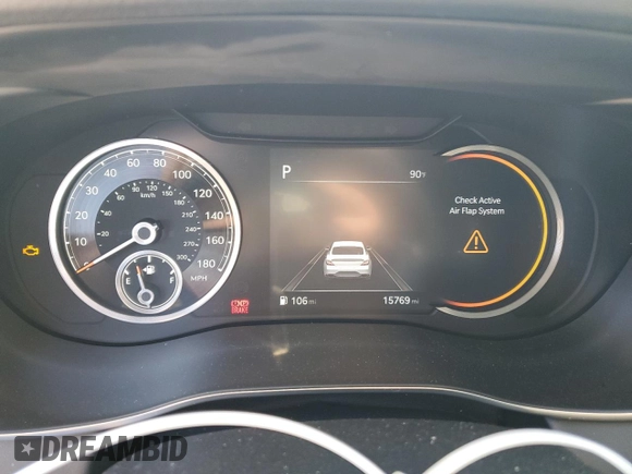 2022 Genesis G70 2.0T z VIN KMTG34TA6NU102387, wystawiony jako Copart lot #57135504 z przebiegiem 15 769 mil mil oraz Szkoda całkowita • Salvage title. Historia ofert i sprzedaży dostępna na DreamBid. Obrazek 9.