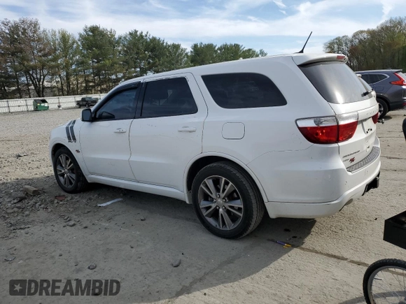 2013 Dodge Durango R/T with VIN 1C4SDJCT8DC559390, listed as a Copart auction lot 53804745 with 164,123 mi miles and Salvage title. Bid and sale history available at DreamBid. Image 2.
