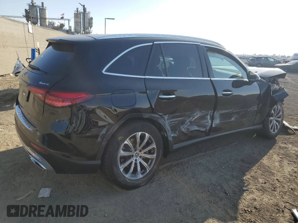 2025 Mercedes-Benz GLC with VIN W1NKM4HB0SF269280, listed as a Copart auction lot 83607554 with 0 mi miles and Salvage Title. Bid and sale history available at carsss.com. Image 3.