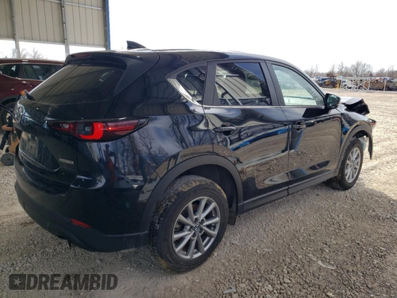 2023 Mazda CX-5 2.5 S Preferred Package with VIN JM3KFBCM2P0273945, listed as a Copart auction lot 46527055 with 21,555 mi miles and Salvage Title. Bid and sale history available at carsss.com. Image 3.