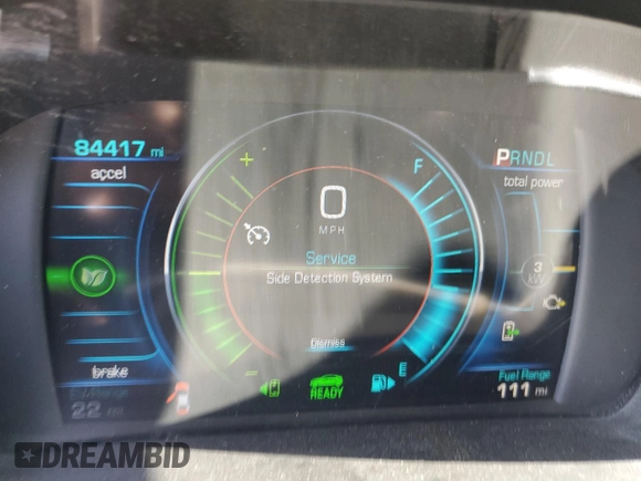 2018 Chevrolet Volt LT with VIN 1G1RC6S58JU124501, listed as a Copart auction lot 52385335 with 84,417 mi miles and Salvage Title. Bid and sale history available at carsss.com. Image 9.