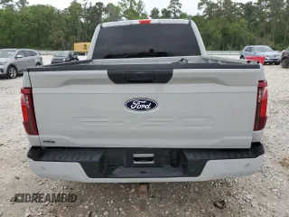 2024 Ford F-150 STX with VIN 1FTEW2LP6RKE60841, listed as a Copart auction lot 50637775 with 21,134 mi miles and Salvage Title. Bid and sale history available at carsss.com. Image 6.