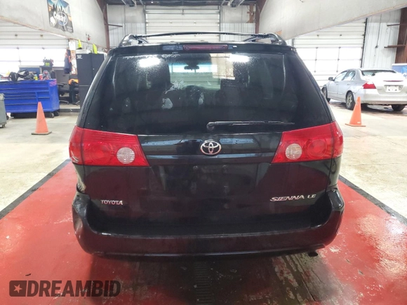 2008 Toyota Sienna CE with VIN 5TDZK23C58S191376, listed as a Copart auction lot 53184295 with 143,793 mi miles and Salvage Title. Bid and sale history available at carsss.com. Image 6.
