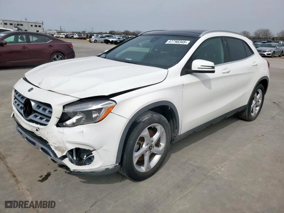 2018 Mercedes-Benz GLA with VIN WDCTG4EB0JJ477835, listed as a Copart auction lot 47790345 with NaN miles and Salvage Title. Bid and sale history available at carsss.com. Image 1.