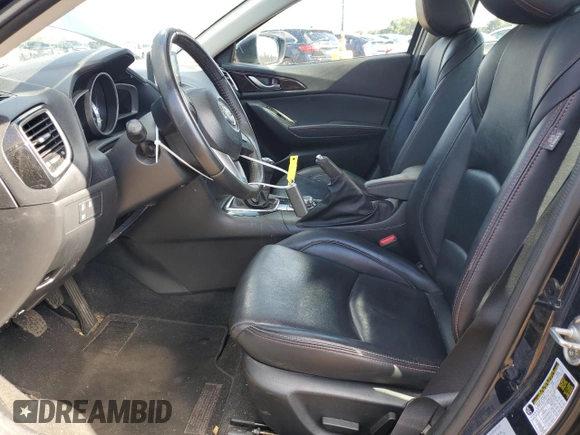 2016 Mazda 3 i Grand Touring with VIN JM1BM1X78G1344623, listed as a Copart auction lot 50244935 with 94,832 mi miles and Salvage title. Bid and sale history available at DreamBid. Image 6.