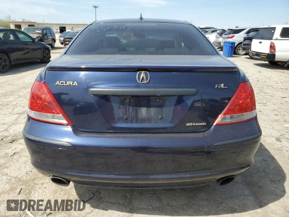 2005 Acura RL z VIN JH4KB16505C000595, wystawiony jako Copart lot #54083305 z przebiegiem Nie podano mil oraz Szkoda całkowita • Salvage title. Historia ofert i sprzedaży dostępna na DreamBid. Obrazek 6.