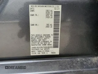 2023 Nissan Altima SL with VIN 1N4BL4EV5PN366809, listed as a Copart auction lot 42766955 with 23,855 mi miles and Clean Title. Bid and sale history available at DreamBid. Image 13.
