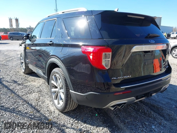 2021 Ford Explorer Platinum with VIN 1FM5K8HC8MGC50172, listed as a IAAI auction lot 41346866 with 59,704 mi miles. Bid and sale history available at carsss.com. Image 3.