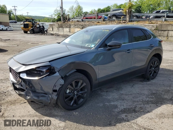 2024 Mazda CX-30 S Carbon Edition with VIN 3MVDMBCM0RM641898, listed as a Copart auction lot 57712225 with 9,185 mi miles and Salvage title. Bid and sale history available at DreamBid. Image 1.