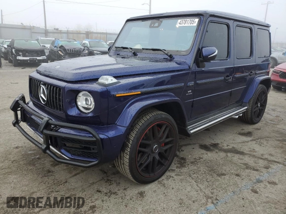2022 Mercedes-Benz G 63 AMG z VIN W1NYC7HJ2NX450336, wystawiony jako Copart lot #43781705 z przebiegiem 26 974 mil mil oraz Szkoda całkowita • Salvage title. Historia ofert i sprzedaży dostępna na DreamBid. Obrazek 1.