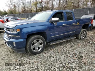 2016 Chevrolet Silverado 1500 LTZ with VIN 1GCVKSEC8GZ100903, listed as a Copart auction lot 81032224 with 124,430 mi miles and Salvage Title. Bid and sale history available at carsss.com. Image 1.