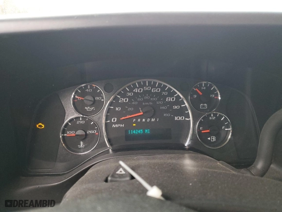 2017 GMC Savana Cargo Van with VIN 1GTW7AFF5H1143359, listed as a Copart auction lot 53189835 with 114,245 mi miles and Salvage Title. Bid and sale history available at carsss.com. Image 9.
