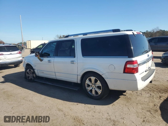 2015 Ford Expedition EL Platinum with VIN 1FMJK1MT9FEF02358, listed as a Copart auction lot 85287004 with 172,024 mi miles and Salvage Title. Bid and sale history available at carsss.com. Image 2.