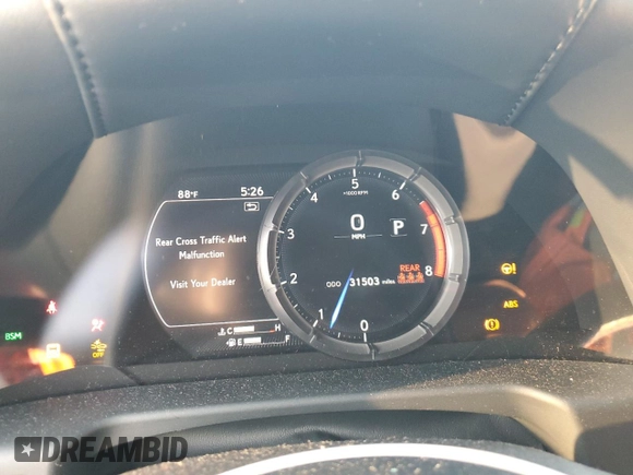 2021 Lexus ES with VIN 58AGZ1B10MU088728, listed as a Copart auction lot 73366284 with 31,503 mi miles and Salvage Title. Bid and sale history available at carsss.com. Image 9.