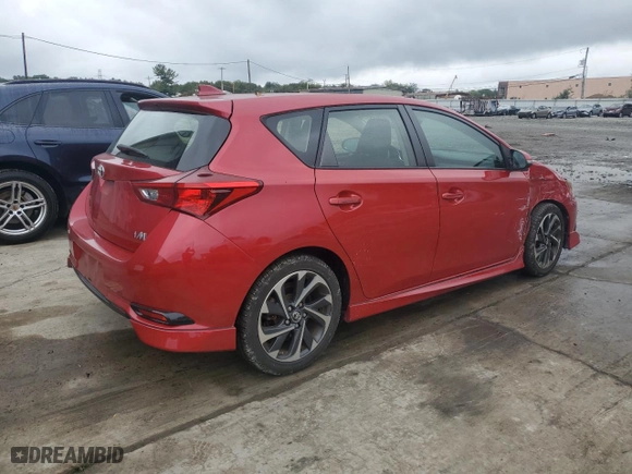 2017 Toyota Corolla iM with VIN JTNKARJE6HJ540877, listed as a Copart auction lot 73573084 with 53,596 mi miles and Salvage Title. Bid and sale history available at carsss.com. Image 3.
