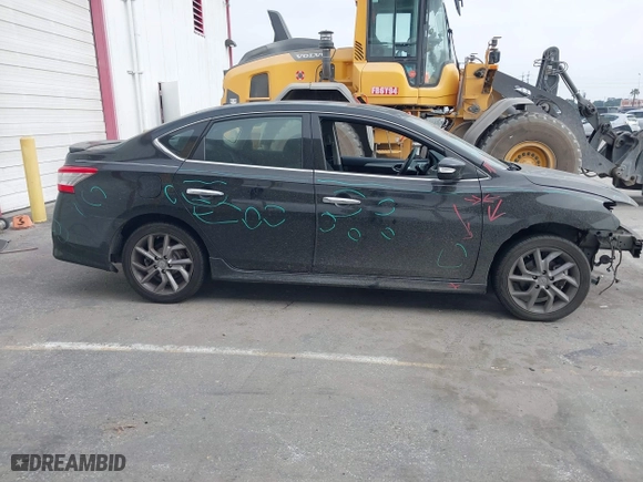 2015 Nissan Sentra S with VIN 3N1AB7AP3FY267069, listed as a IAAI auction lot 42021321 with 110,563 mi miles. Bid and sale history available at carsss.com. Image 14.