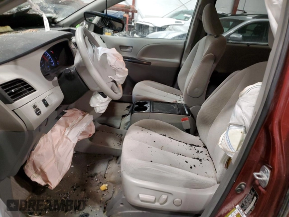 2013 Toyota Sienna LE AAS with VIN 5TDKK3DC6DS403475, listed as a Copart auction lot 42378895 with Not Provided miles and Non Repairable. Bid and sale history available at DreamBid. Image 7.