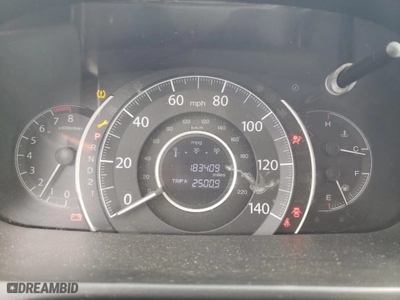 2013 Honda CR-V LX with VIN 3CZRM3H36DG707076, listed as a Copart auction lot 78410314 with 183,409 mi miles and Salvage Title. Bid and sale history available at carsss.com. Image 9.