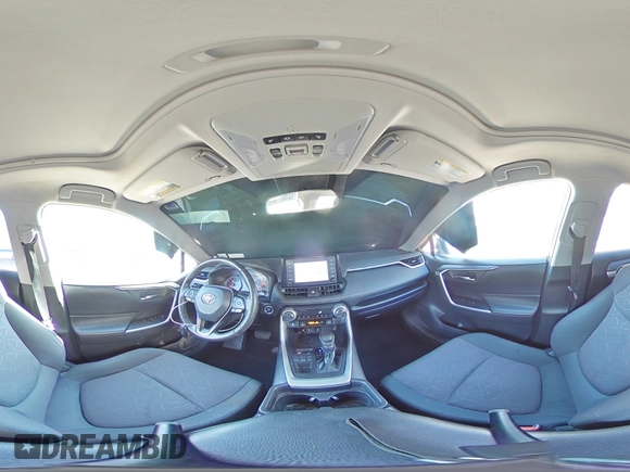 2019 Toyota RAV4 XLE with VIN 2T3P1RFV5KW055822, listed as a Copart auction lot 48483075 with 60,619 mi miles and Salvage Title. Bid and sale history available at DreamBid. Image 12.