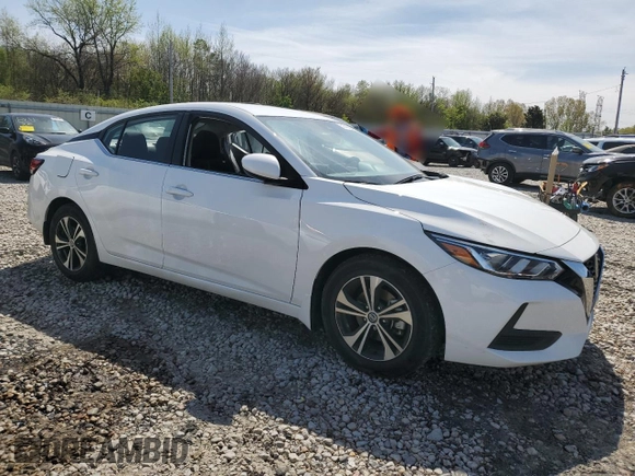 2023 Nissan Sentra SV with VIN 3N1AB8CVXPY325214, listed as a Copart auction lot 51970965 with 9,544 mi miles and Salvage Title. Bid and sale history available at DreamBid. Image 4.