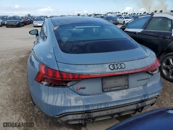 2022 Audi RS e-tron GT with VIN WAUBHBFW4N7901781, listed as a Copart auction lot 75124364 with 22,581 mi miles and Non Repairable. Bid and sale history available at carsss.com. Image 6.