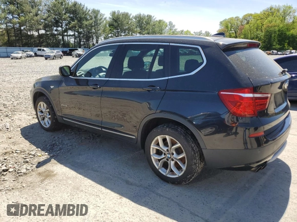 2013 BMW X3 xDrive28i with VIN 5UXWX9C52D0D01605, listed as a Copart auction lot 55208845 with 111,215 mi miles and Clean Title. Bid and sale history available at carsss.com. Image 2.