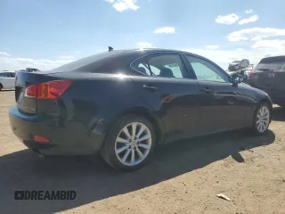 2010 Lexus IS 250 with VIN JTHCF5C26A2034695, listed as a Copart auction lot 56762115 with 134,866 mi miles and Salvage title. Bid and sale history available at DreamBid. Image 3.