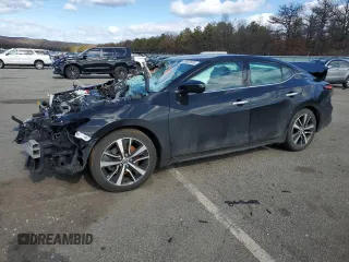2020 Nissan Maxima S z VIN 1N4AA6BV8LC386351, wystawiony jako Copart lot #45062505 z przebiegiem 33 844 mil mil oraz Szkoda całkowita • Salvage title. Historia ofert i sprzedaży dostępna na DreamBid. Obrazek 1.