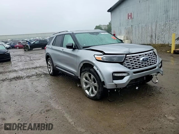 2020 Ford Explorer Platinum with VIN 1FM5K8HC7LGB27963, listed as a Copart auction lot 57850235 with 110,297 mi miles and Salvage title. Bid and sale history available at DreamBid. Image 15.