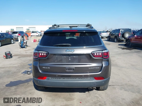 2021 Jeep Compass Limited with VIN 3C4NJDCB5MT596447, listed as a IAAI auction lot 41597395 with 70,203 mi miles and . Bid and sale history available at carsss.com. Image 17.