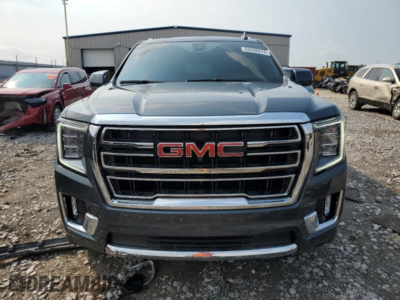 2021 GMC Yukon XL SLT with VIN 1GKS2GKD9MR437285, listed as a Copart auction lot 63038474 with 49,603 mi miles and Salvage Title. Bid and sale history available at carsss.com. Image 5.