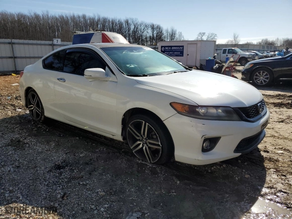 2014 Honda Accord Coupe EX-L with VIN 1HGCT1B86EA003811, listed as a Copart auction lot 43757245 with 105,604 mi miles and Salvage Title. Bid and sale history available at carsss.com. Image 4.