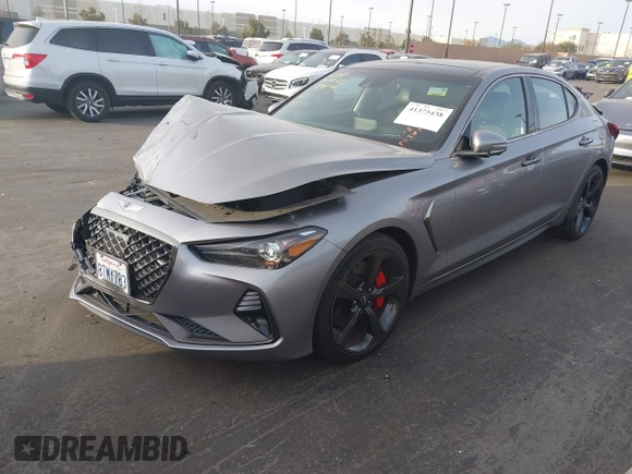 2021 Genesis G70 3.3T with VIN KMTG34LE2MU075898, listed as a IAAI auction lot 41375438 with 41,429 mi miles and . Bid and sale history available at DreamBid. Image 19.