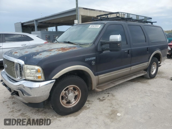 2001 Ford Excursion Limited с VIN 1FMNU42S31EA08657, выставлен на аукционе Copart как лот 50562055 с пробегом 246 979 миль миль и Чистый • Clean title. История ставок и продаж доступна на DreamBid. Изображение 1.