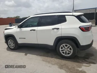 2018 Jeep Compass Sport with VIN 3C4NJCAB1JT461958, listed as a Copart auction lot 59567105 with 181,632 mi miles and Salvage title. Bid and sale history available at DreamBid. Image 2.
