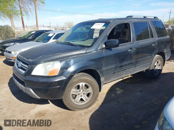 2005 Honda Pilot EX with VIN 5FNYF18455B044034, listed as a IAAI auction lot 42078473 with 265,726 mi miles. Bid and sale history available at carsss.com. Image 16.