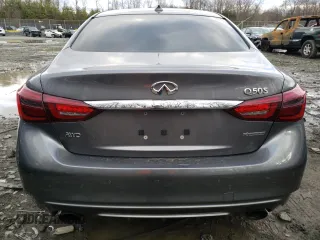 2019 Infiniti Q50 Luxe with VIN JN1EV7AR5KM591227, listed as a Copart auction lot 48151375 with 62,781 mi miles and Salvage Title. Bid and sale history available at DreamBid. Image 6.