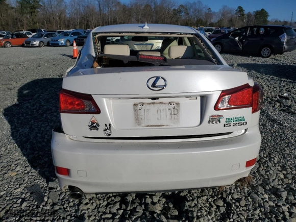2013 Lexus IS 250 with VIN JTHBF5C23D5189896, listed as a Copart auction lot 87477154 with 132,552 mi miles and Clean Title. Bid and sale history available at carsss.com. Image 6.