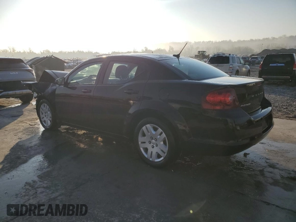 2012 Dodge Avenger SE with VIN 1C3CDZAB9CN325411, listed as a Copart auction lot 52758025 with 127,902 mi miles and Salvage Title. Bid and sale history available at DreamBid. Image 2.