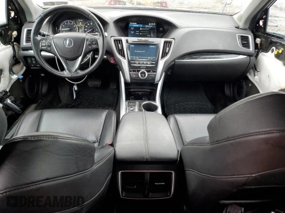 2018 Acura TLX with VIN 19UUB2F33JA005828, listed as a Copart auction lot 41852495 with 53,990 mi miles and Salvage Title. Bid and sale history available at carsss.com. Image 8.