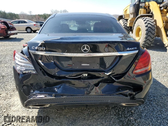 2015 Mercedes-Benz C-Class C 400 with VIN 55SWF6GB2FU027258, listed as a Copart auction lot 48703075 with 125,797 mi miles and Salvage Title. Bid and sale history available at carsss.com. Image 6.