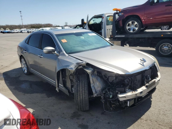 2011 Hyundai Equus Signature with VIN KMHGH4JF0BU029412, listed as a Copart auction lot 51437125 with 89,795 mi miles and Salvage title. Bid and sale history available at DreamBid. Image 4.
