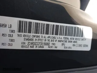 2012 Dodge Grand Caravan SXT with VIN 2C4RDGCG7CR196882, listed as a IAAI auction lot 41981520 with 100,746 mi miles. Bid and sale history available at carsss.com. Image 9.