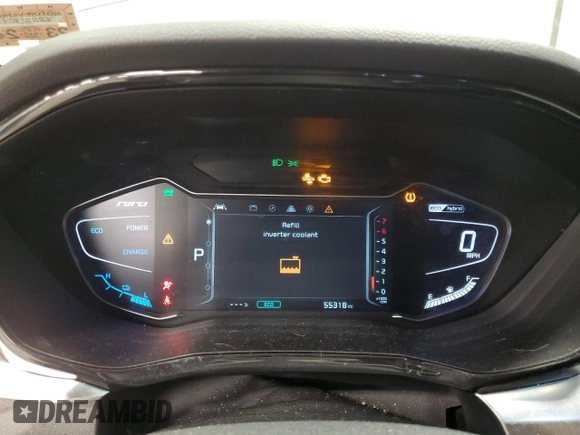 2022 Kia Niro Touring SE with VIN KNDCC3LC4N5546418, listed as a Copart auction lot 87052754 with 55,318 mi miles and Salvage Title. Bid and sale history available at carsss.com. Image 9.