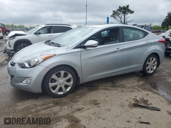 2013 Hyundai Elantra Limited z VIN 5NPDH4AE1DH268737, wystawiony jako Copart lot #56533965 z przebiegiem 77 637 mil mil oraz Czysty tytuł • Clean title. Historia ofert i sprzedaży dostępna na DreamBid. Obrazek 1.