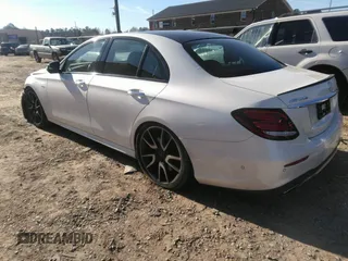 2018 Mercedes-Benz E-Class AMG E 43 with VIN WDDZF6EBXJA477524, listed as a IAAI auction lot 41174809 with 1 mi miles. Bid and sale history available at carsss.com. Image 3.