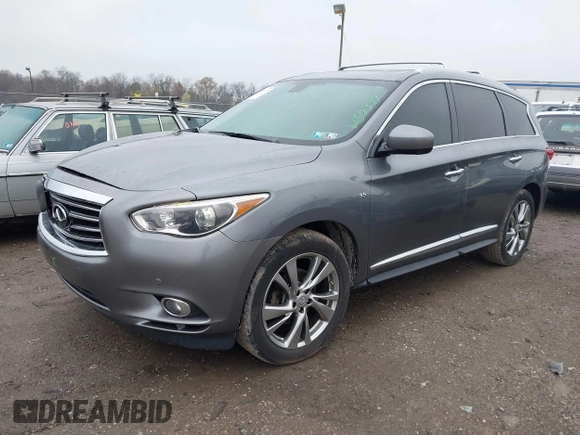 2015 Infiniti QX60 with VIN 5N1AL0MMXFC532738, listed as a IAAI auction lot 41995957 with 155,495 mi miles. Bid and sale history available at carsss.com. Image 17.