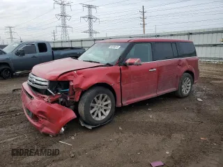 2010 Ford Flex SEL with VIN 2FMGK5CC8ABA29382, listed as a Copart auction lot 49280575 with 176,549 mi miles and Salvage Title. Bid and sale history available at carsss.com. Image 1.