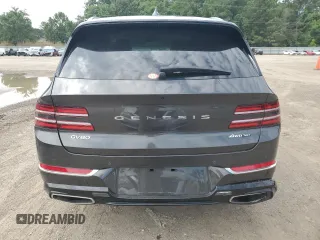 2024 Genesis GV80 with VIN KMUHCESC5RU162434, listed as a Copart auction lot 61974415 with 5,186 mi miles and Salvage title. Bid and sale history available at DreamBid. Image 6.